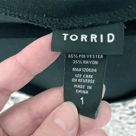 Torrid - Leopard Print - 3/4 Raglan Tee - Size 1 - Picture 4 of 7